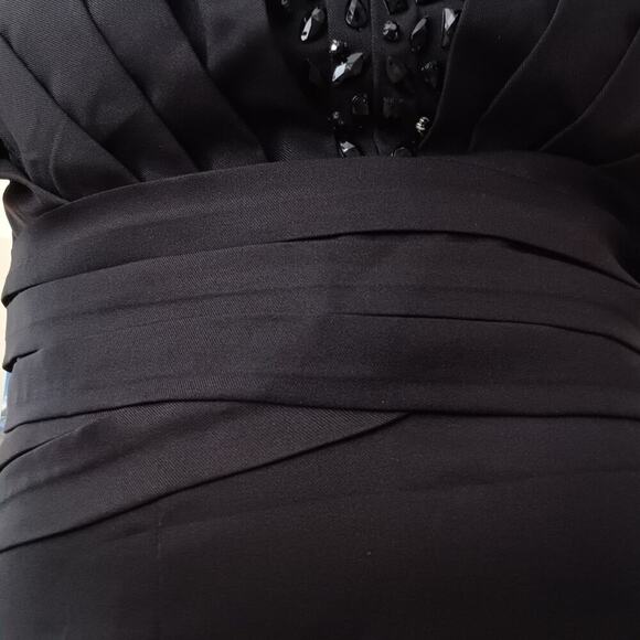 Romeo & Juliet Couture Beaded Strapless Mini Dress Black M NWT - Picture 4 of 14